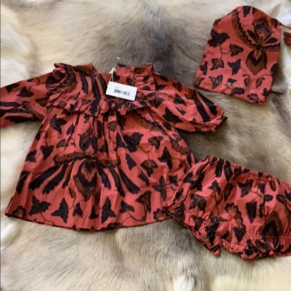 Ulla Johnson RARE Kids Kimaya Red Floral Dress - Picture 2 of 11